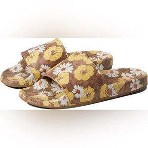 Coach Floral Slides